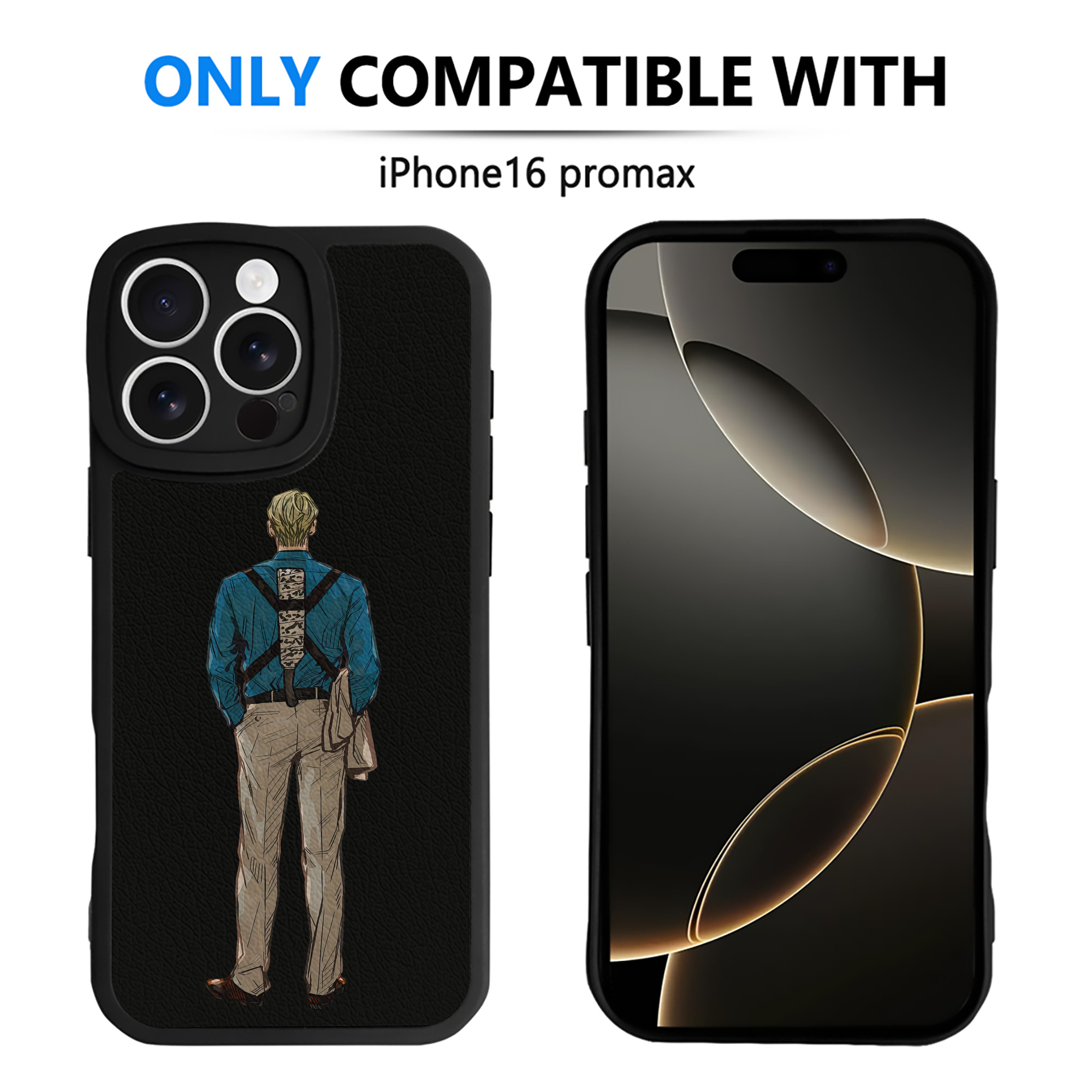 （画像用） 呪術廻戦 Jujutsu Kaisen 【iPhone 16シリーズ対応】シリコンスマホケース（レザー調） 材質：シリコン